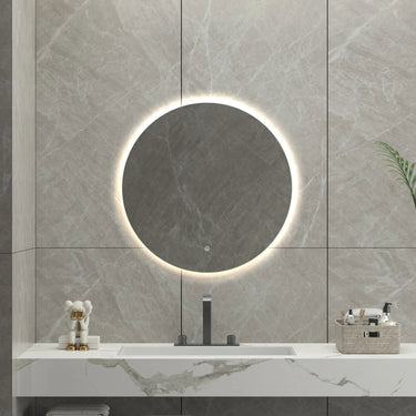 Evelyn Round Frameless LED Mirror | 800 x 800 mm Bagno D'Oro