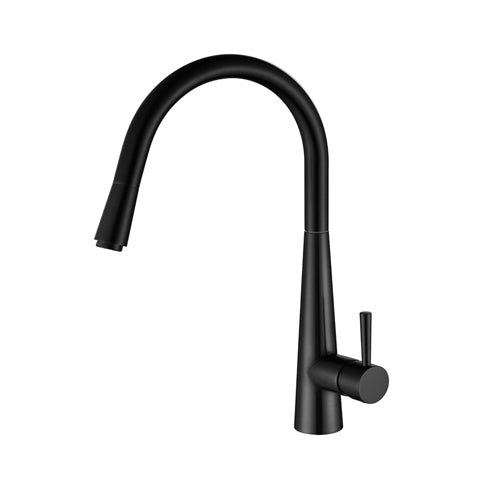 Kasper | Gun Metal Pull Out Kitchen Mixer