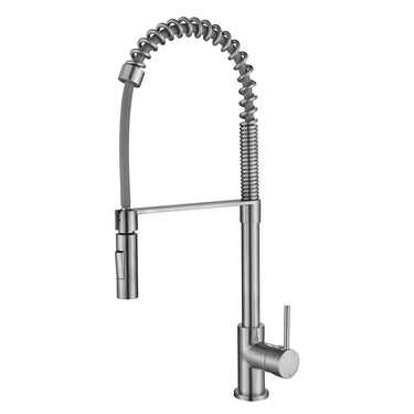 Kasper | Brushed Nickel Spring Kitchen Mixer