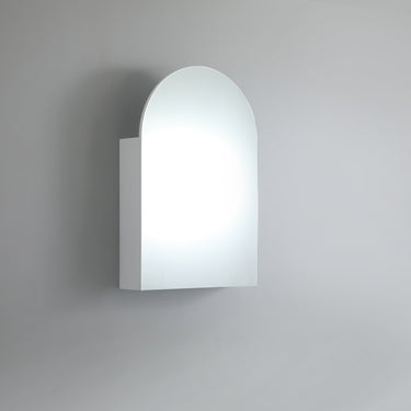 Poseidon | Olivia Arch Matte White Shaving Cabinet 600x900