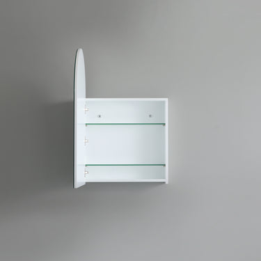 Poseidon | Olivia Arch Matte White Shaving Cabinet 600x900