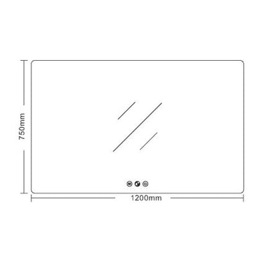 Mercio | 1200mm Luna LED Rectangular Mirrors