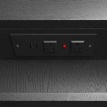 Otti Australia | Noosa Black Oak Oval Shape  Led Shaving Cabinet