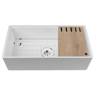 Chambord LEGRANDE Large Bowl Reversible Fireclay Kitchen & Laundry Sink