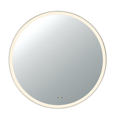 Ceto | Luna 600mm Touchless LED Round Mirror Brushed Nickel