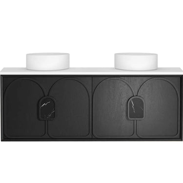 Otti Australia | 1500 Laguna Black American Oak Wall Hung Vanity