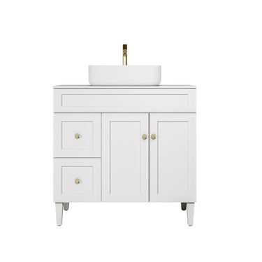 lukka | Harold Federation 900mm Free Standing Vanity Matte White