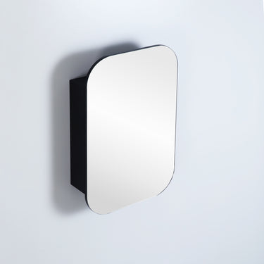Lukka | Allison Matte Black Shaving Cabinet 600x900