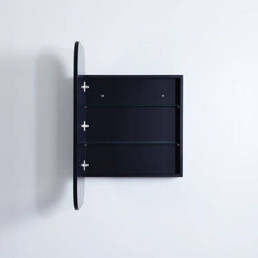 Lukka | Allison Matte Black Shaving Cabinet 400x900