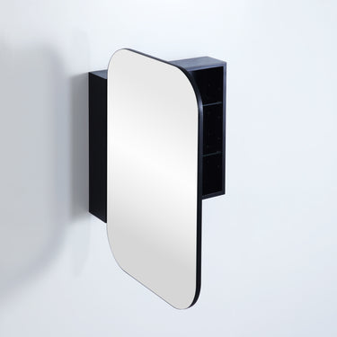 Lukka | Allison Matte Black Shaving Cabinet 400x900