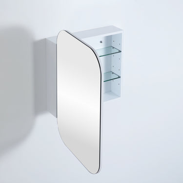 Lukka | Allison Matte White Shaving Cabinet 600x900