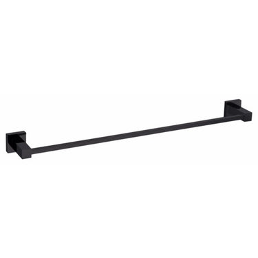 Luxury Matte Black 600mm Single Towel Holder - Acqua Bathrooms