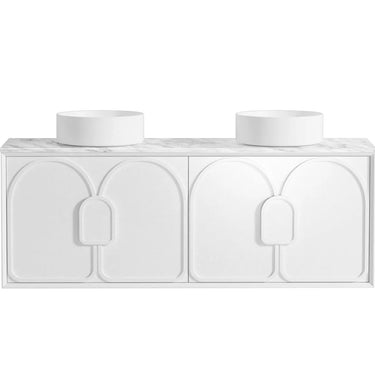 Otti Australia | 1500 Laguna Satin White Wall Hung Vanity