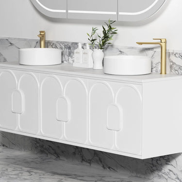 Otti Australia | 1800 Laguna Satin White Wall Hung Vanity