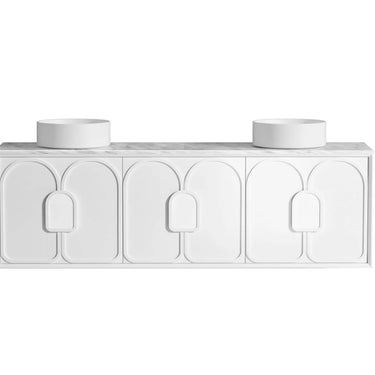 Otti Australia | 1800 Laguna Satin White Wall Hung Vanity