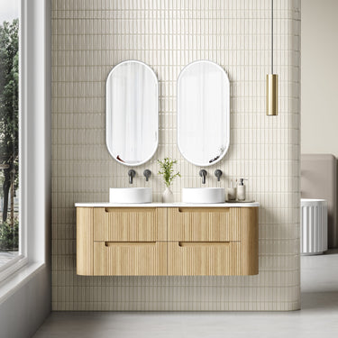 Aulic| 1500mm Varcelli Tier Single/Double bowl Wall Hung Vanity