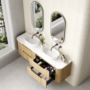 Aulic| 1800mm Varcelli Tier Single/Double bowl Wall Hung Vanity