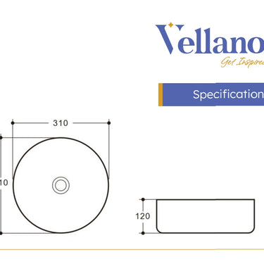 Lucito | 310 Above Counter Basin Matte Pink