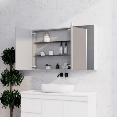 ABS Riva | 1200mm Gloss White Shaving Cabinet