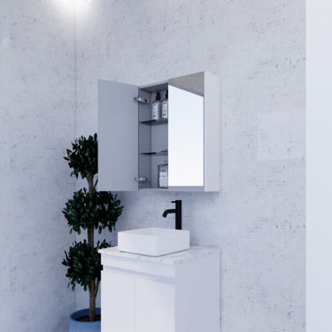 ABS Riva | 600mm Gloss White Shaving Cabinet