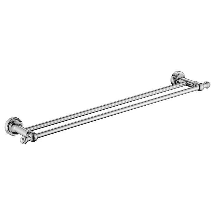 Medoc | Montpellier 600mm Chrome Traditional Double Towel Rail