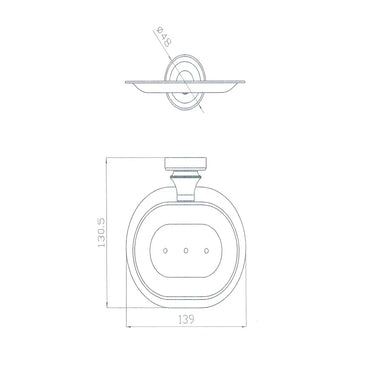 Medoc | Montpellier Chrome Traditional Soap Holder