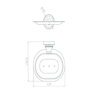 Medoc | Montpellier Brushed Bronze Traditional Soap Holder