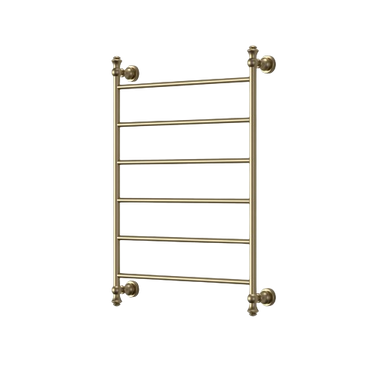 Medoc | Brushed Gold 6 Bar Heated Towel Rail