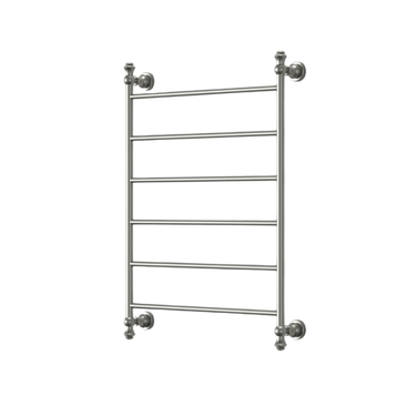 Medoc | Brushed Nickel 6 Bar Heated Towel Rail