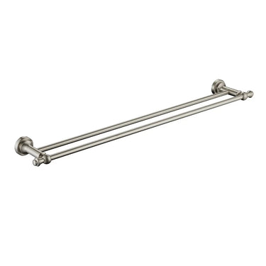 Medoc | Montpellier 750mm Brushed nickel Traditional Double Towel Rail
