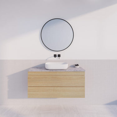 Forest Oak | 1200mm Double Draw Wall Hung Vanity