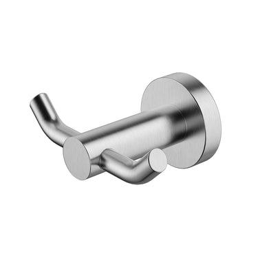 Mirage | Brushed Chrome Double Robe Hook