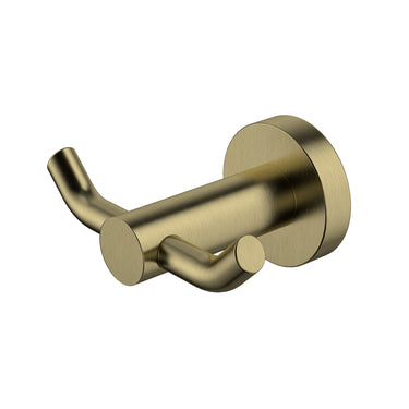 Mirage | Brushed Bronze Double Robe Hook