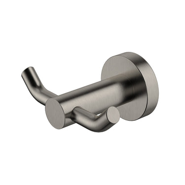 Mirage | Brushed Nickel Double Robe Hook