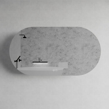 ABS Riva | 1500x800 Oval Backlit LED Mirror