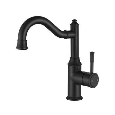 Matte Black Montpellier Shepherd’s Crook High Rise Basin Mixer