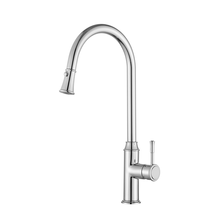 Chrome Montpellier Pull-Out Kitchen Mixer