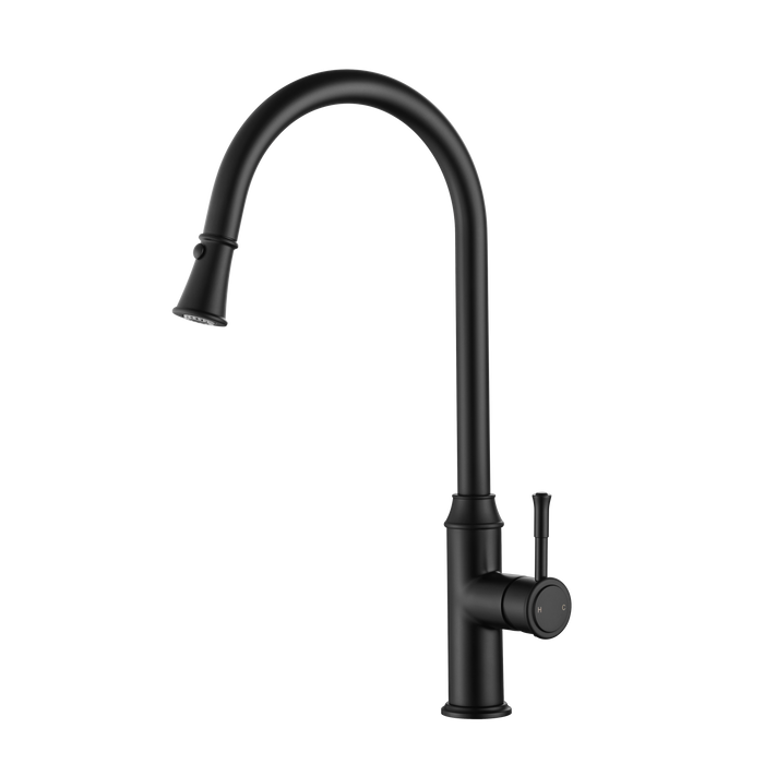 Matte Black Montpellier Pull-Out Kitchen Mixer