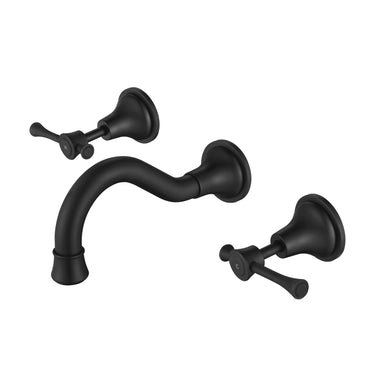 Matte Black Montpellier Wall Spa & Sink Set