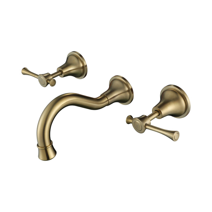 Brushed Bronze Montpellier Wall Spa & Sink Set