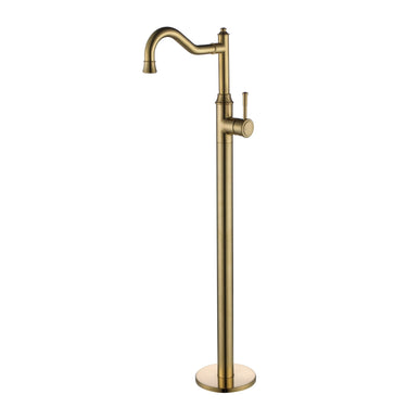 Montpellier | Brushed Gold Freestanding Bath Mixer