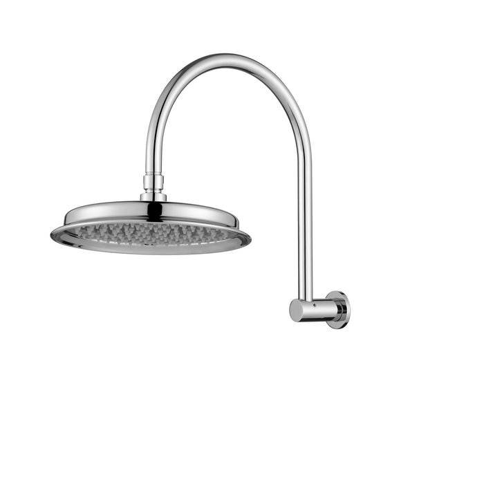 Chrome Montpellier Shower Arm With Shower Head