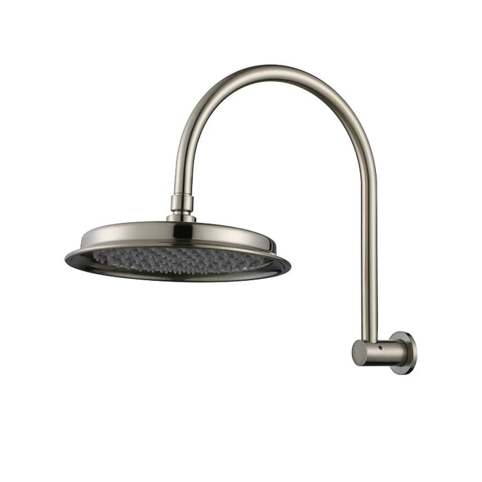 Brushed Nickel Montpellier Shower Arm With Shower Head