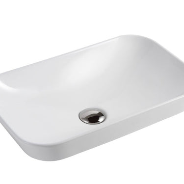 Muccia | 535 Semi Inset Basin Gloss White
