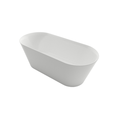 Minca | 1500mm Lucite Freestanding Bath Gloss White