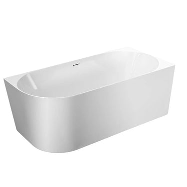 Mercio | 1500mm Nova Ultra-Thin With Overflow Corner Bathtub – Gloss White