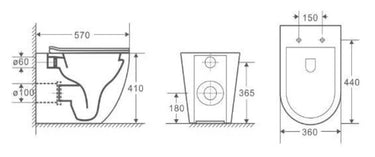 Mercio | Norton 99 Wall-Faced Floor Pan