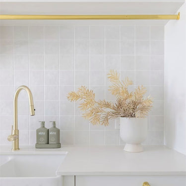 Mecca | Brushed Gold Pull out sink mixer with vegie spray function