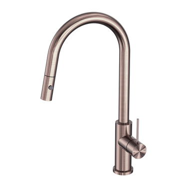 Mecca | BRUSHED BRONZE PULL OUT SINK MIXER WITH VEGIE SPRAY FUNCTION