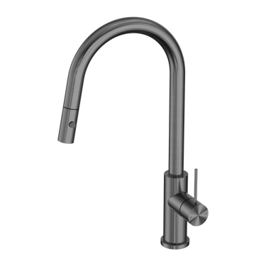 Mecca | Gun Metal Pull out sink mixer with vegie spray function